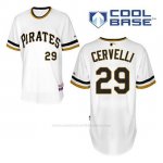 Camiseta Beisbol Hombre Pittsburgh Pirates Francisco Cervelli 29 Blanco Alterno Cool Base