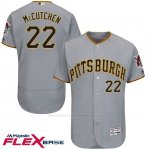 Camiseta Beisbol Hombre Pittsburgh Pirates Andrew Mccutche Autentico Coleccion Gris Flex Base