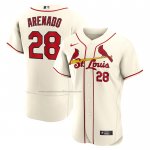 Camiseta Beisbol Hombre St. Louis Cardinals Nolan Arenado Alterno Autentico Crema