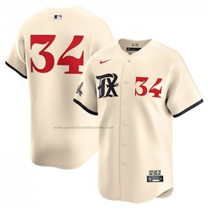 Camiseta Beisbol Hombre Texas Rangers Nolan Ryan Limited Blanco