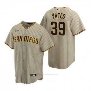 Camiseta Beisbol Hombre San Diego Padres Kirby Yates Replica Alterno Marron