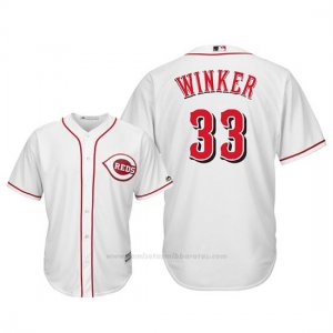 Camiseta Beisbol Hombre Cincinnati Reds Jesse Winker Cool Base 1ª Blanco