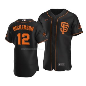 Camiseta Beisbol Hombre San Francisco Giants Alex Dickerson Autentico Alterno Negro