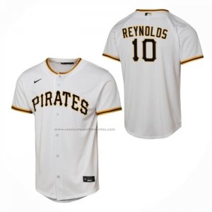 Camiseta Beisbol Nino Pittsburgh Pirates Bryan Reynolds Primera Replica Blanco