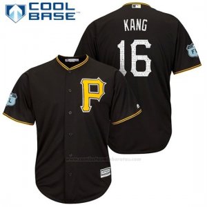 Camiseta Beisbol Hombre Pittsburgh Pirates Jung Ho Kang Negro 2017 Entrenamiento de Primavera Cool Base Jugador