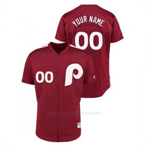 Camiseta Beisbol Hombre Philadelphia Phillies Personalizada 1979 Saturday Night Special Autentico Rojo