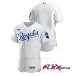 Camiseta Beisbol Hombre Kansas City Royals Autentico Nike Blanco