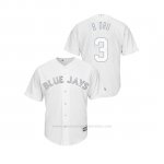 Camiseta Beisbol Hombre Toronto Blue Jays Brandon Drury 2019 Players Weekend Replica Blanco