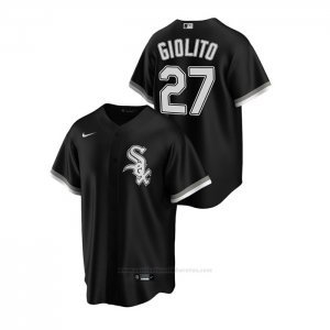 Camiseta Beisbol Hombre Chicago White Sox Lucas Giolito Replica Alterno Negro