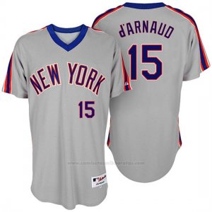Camiseta Beisbol Hombre New York Mets Travis Darnaud Turn Back The Clock Gris