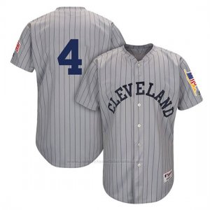 Camiseta Beisbol Hombre Cleveland Indians Mensindians Coco Crisp Gris 1917 Turn Back The Clock