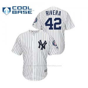 Camiseta Beisbol Hombre New York Yankees Mariano Rivera 2019 Hall Of Fame Induction Majestic Cool Base Blanco