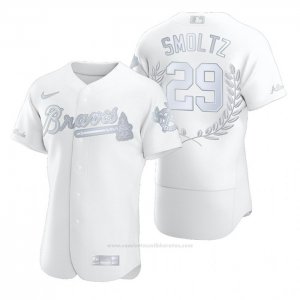 Camiseta Beisbol Hombre Atlanta Braves John Smoltz Awards Collection NL Cy Young Blanco