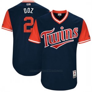 Camiseta Beisbol Hombre Minnesota Twins 2017 Little League World Series Brian Dozier Azul