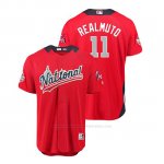 Camiseta Beisbol Hombre All Star Game Miami Marlins J.t. Realmuto 2018 1ª Run Derby National League Rojo