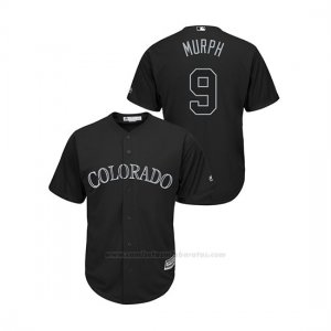Camiseta Beisbol Hombre Colorado Rockies Daniel Murphy 2019 Players Weekend Murph Replica Negro