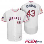 Camiseta Beisbol Hombre Los Angeles Angels 2017 Estrellas y Rayas Garrett Richards Blanco Flex Base