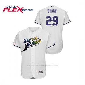 Camiseta Beisbol Hombre Tampa Bay Rays Tommy Pham Turn Back The Clock Flex Base Blanco