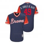 Camiseta Beisbol Hombre Atlanta Braves Julio Teheran 2018 Llws Players Weekend El Caballo De Olaya Azul