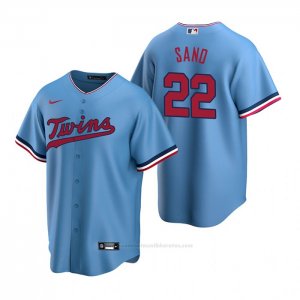 Camiseta Beisbol Hombre Minnesota Twins Miguel Sano Replica Alterno Azul