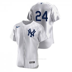 Camiseta Beisbol Hombre New York Yankees Gary Sanchez Authentic Blanco