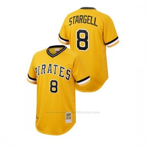 Camiseta Beisbol Hombre Pittsburgh Pirates Willie Stargell Cooperstown Collection Autentico Oro