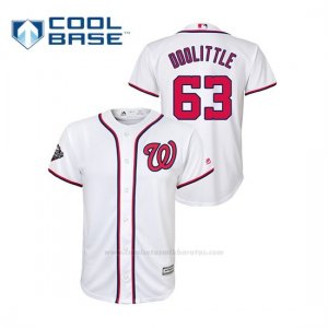 Camiseta Beisbol Nino Washington Nationals Sean Doolittle 2019 World Series Bound Cool Base Blanco