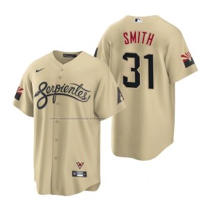 Camiseta Beisbol Hombre Arizona Diamondbacks Caleb Smith 2021 City Connect Replica Oro