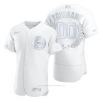 Camiseta Beisbol Hombre Chicago Cubs Personalizada Award Collection Blanco