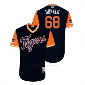 Camiseta Beisbol Hombre Detroit Tigers Daniel Stumpf 2018 Llws Players Weekend Donald Azul