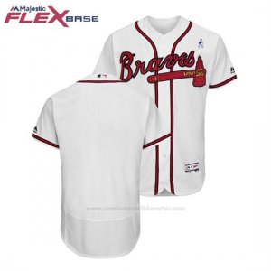 Camiseta Beisbol Hombre Atlanta Braves Blanco 2018 Dia del Padre Flex Base