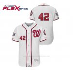 Camiseta Beisbol Hombre Washington Nationals 2019 Jackie Robinson Day Flex Base Blanco