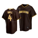 Camiseta Beisbol Hombre San Diego Padres Blake Snell 4 Replica Road Marron