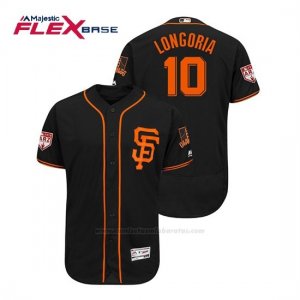 Camiseta Beisbol Hombre San Francisco Giants Evan Longoria Flex Base Entrenamiento de Primavera 2019 Negro