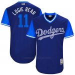 Camiseta Beisbol Hombre Los Angeles Dodgers 2017 Little League World Series Logan Forsythe Royal