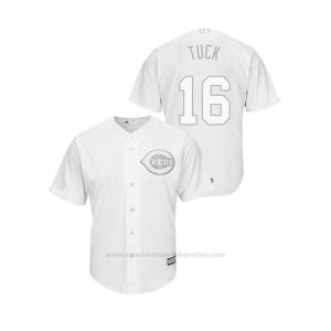 Camiseta Beisbol Hombre Cincinnati Reds Tucker Barnhart 2019 Players Weekend Tuck Replica Blanco