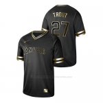 Camiseta Beisbol Hombre Los Angeles Angels Mike Trout 2019 Golden Edition Negro