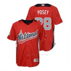 Camiseta Beisbol Nino All Star Game Buster Posey 2018 1ª Run Derby National League Rojo