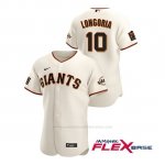 Camiseta Beisbol Hombre San Francisco Giants Evan Longoria Autentico Nike Blanco