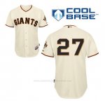 Camiseta Beisbol Hombre San Francisco Giants Juan Marichal 27 Crema 1ª Cool Base