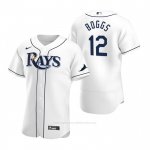 Camiseta Beisbol Hombre Tampa Bay Rays Wade Boggs Autentico Primera Blanco