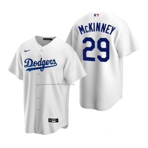 Camiseta Beisbol Hombre Los Angeles Dodgers Billy Mckinney Replica Primera Blanco