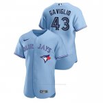 Camiseta Beisbol Hombre Toronto Blue Jays Sam Gaviglio Authentic 2020 Alterno Azul