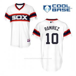 Camiseta Beisbol Hombre Chicago White Sox 10 Alexei Ramirez Blanco Alterno Cool Base