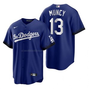 Camiseta Beisbol Hombre Los Angeles Dodgers Max Muncy 2021 City Connect Replica Azul