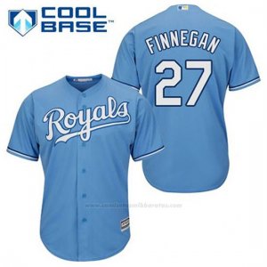 Camiseta Beisbol Hombre Kansas City Royals Brandon Finnegan 27 Powder Azul Alterno Cool Base