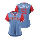 Camiseta Beisbol Mujer Texas Rangers Matt Bush 2018 Llws Players Weekend Matty Ice Light Toronto Blue Jays