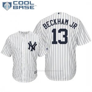 Camiseta Beisbol Hombre New York Yankees Odell Beckham Jr Cool Base Nfl X Mlb Crossover Blanco