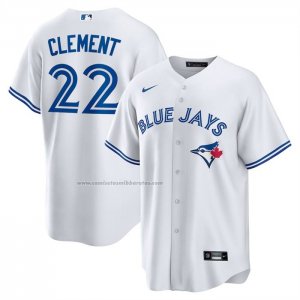 Camiseta Beisbol Hombre Toronto Blue Jays Ernie Clement Primera Replica Blanco