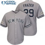 Camiseta Beisbol Hombre New York Yankees 2017 Postemporada Todd Frazier Gris Cool Base